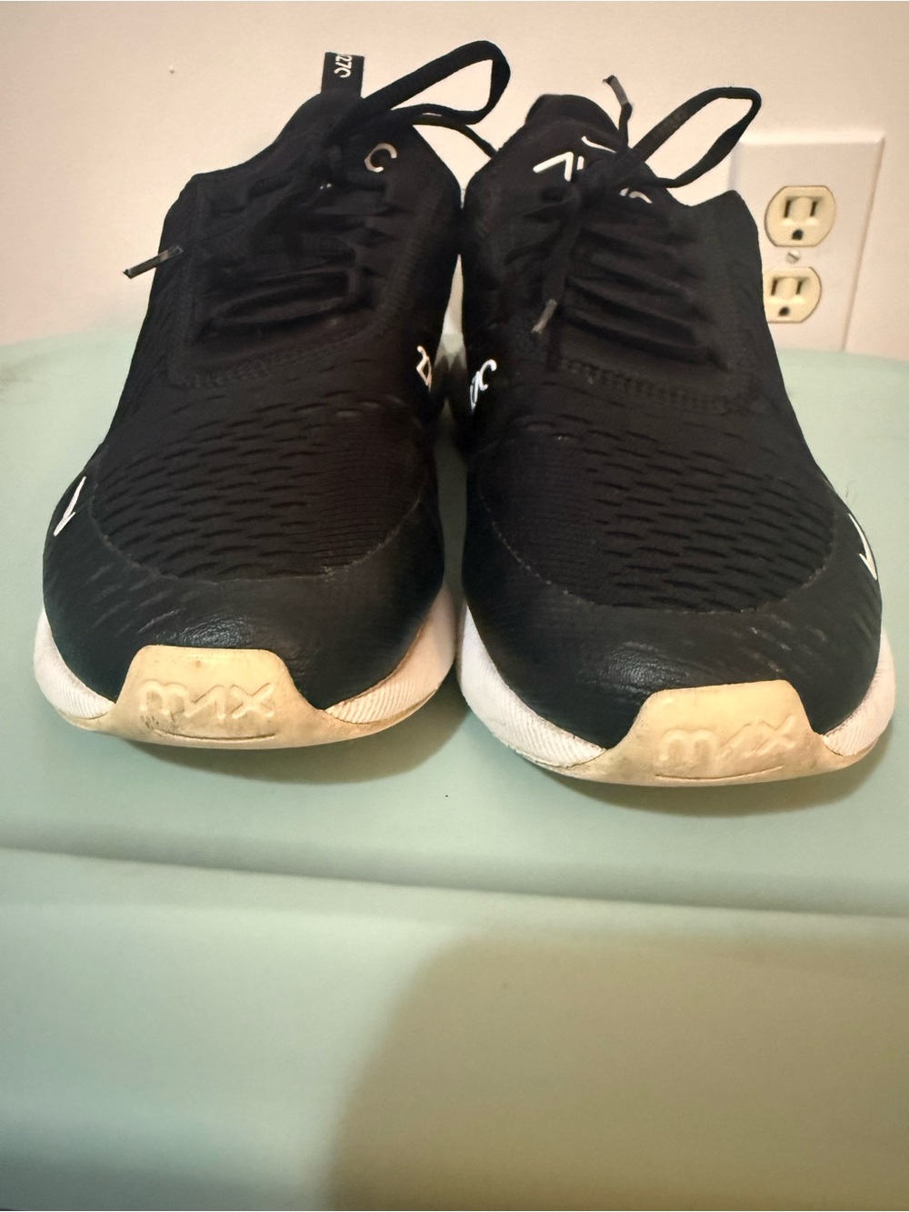Nike Kids Black and White Air Max 270 Sneakers - Picture 3 of 9